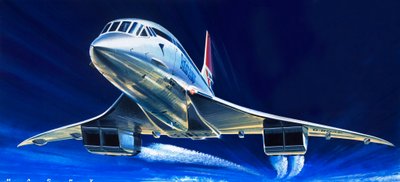 Concorde (gouache på papir) af Wilf (20th century) Hardy