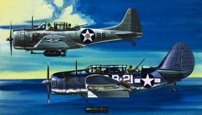Ind i det blå: Amerikanske krigsfly (1941-45) af Wilf (20th century) Hardy
