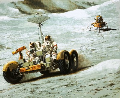 Transport på Månen af Wilf (20th century) Hardy