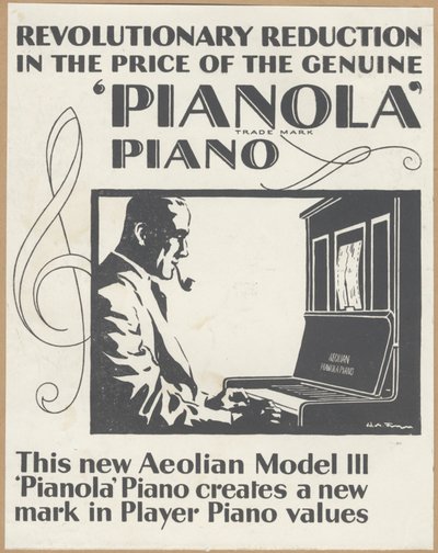 Aeolian Company Pianolas, 1920