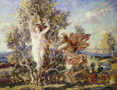 Apollo og Daphne af Wilfred Gabriel de Glehn