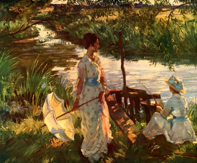 Fiskeri, Bogplade af Wilfred Gabriel de Glehn