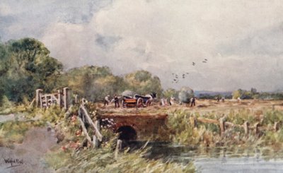 Høslæt (farvelitografi) af Wilfrid Williams Ball