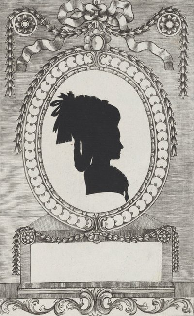 Silhuet af grevinde Lodroni, 1784-1834. af Wilhelm Ackermann