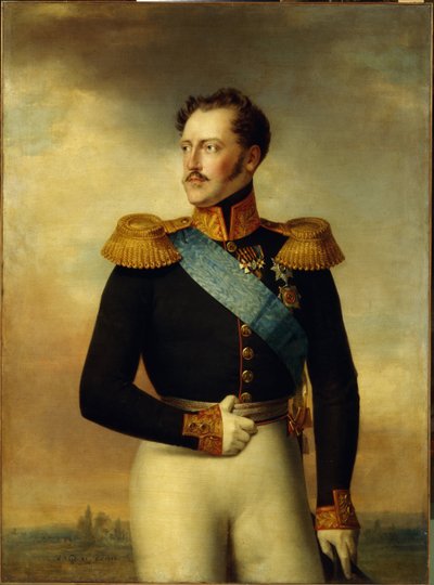 Portræt af kejser Nicholas I af Wilhelm August Golicke