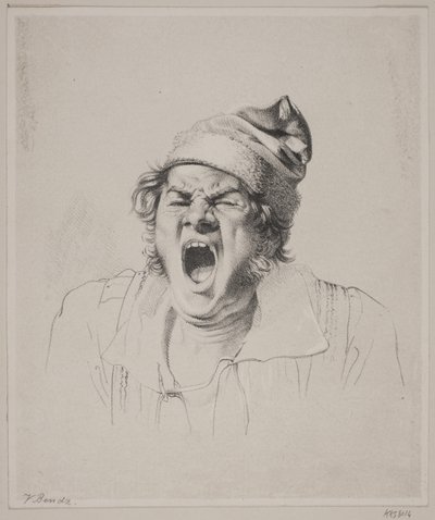 En gabende mand af Wilhelm Bendz