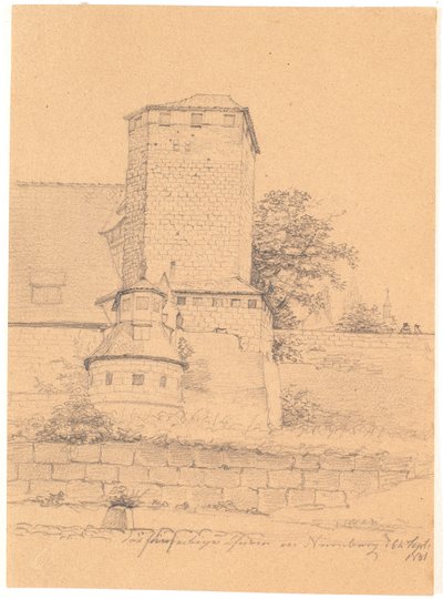 Tårnbygning. Nürnberg af Wilhelm Bendz