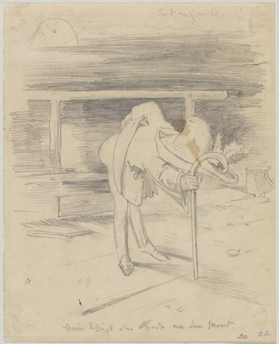 Tale til månen: kys min røv...! af Wilhelm Busch