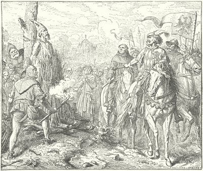 Henrettelsen af Jan Hus af Wilhelm Camphausen