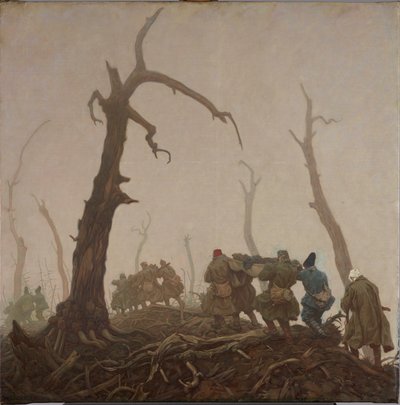 såret transport af Wilhelm Dachauer