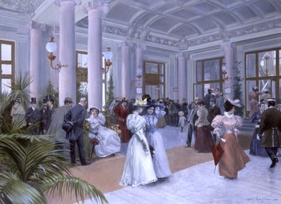 Das Vestibül des Kaiserbads (De kejserlige bades vestibule) af Wilhelm Gause