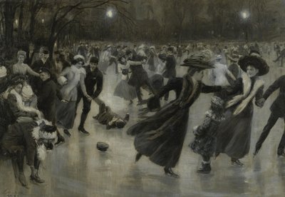 Fest på isen, 1909 af Wilhelm Gause