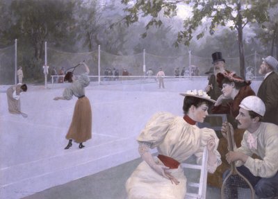 Kommunal græsplæne tennisbane af Wilhelm Gause