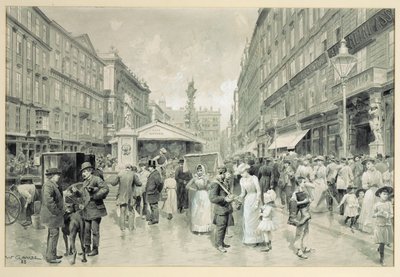 Graben, den centrale plads i Wiens centrum ... af Wilhelm Gause