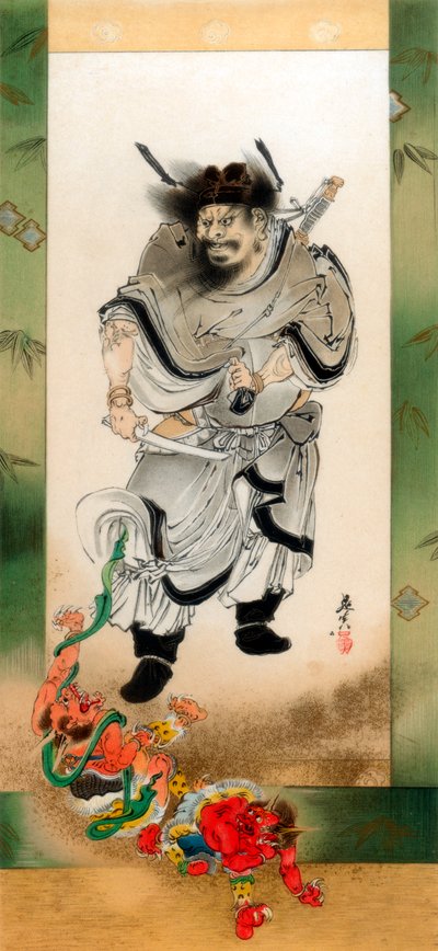 Shoki og dæmonerne, c1880 1886. af Wilhelm Greve