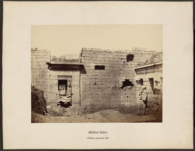 Medinet-Habou, a Theben, premiere cour af Wilhelm Hammerschmidt