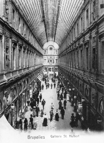 St. Hubert-galleriet i Bruxelles, ca. 1900 af Wilhelm Hoffmann