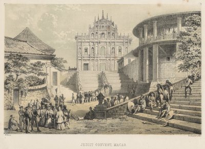 Jesuiterkloster, Macao, 1855 af Wilhelm Joseph Heine