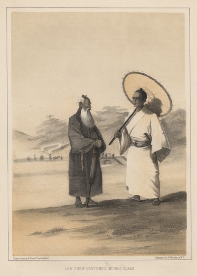 Lew Chew kostumer, middelklasse, 1855 af Wilhelm Joseph Heine