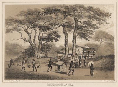 Tashan-di-sioo-co, Lev Chiu, 1855 (litografi) af Wilhelm Joseph Heine