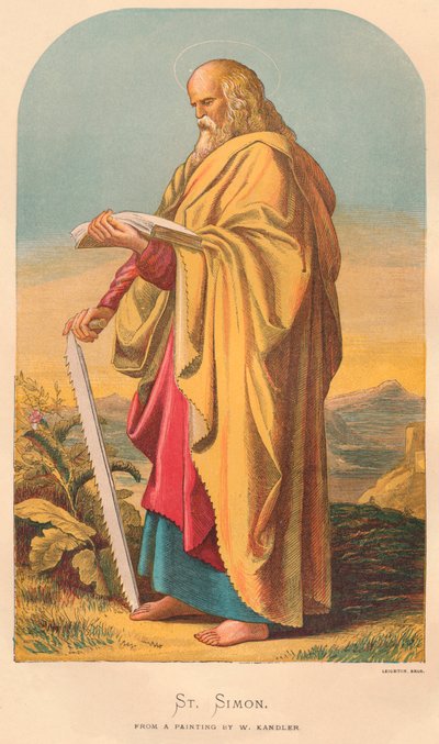 St. Simon, midten af slutningen af det 19. århundrede. af Wilhelm Kandler