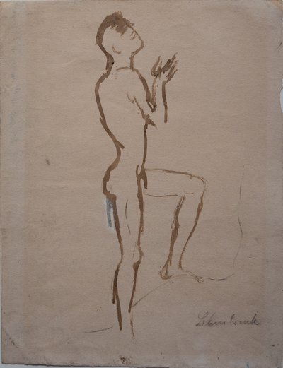 Stigende mand af Wilhelm Lehmbruck
