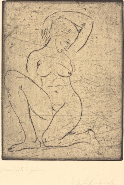 Knælende, lille af Wilhelm Lehmbruck