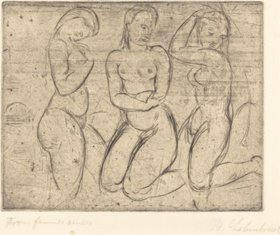 Tre knælende kvinder af Wilhelm Lehmbruck