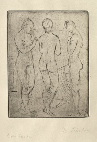 Tre kvinder af Wilhelm Lehmbruck