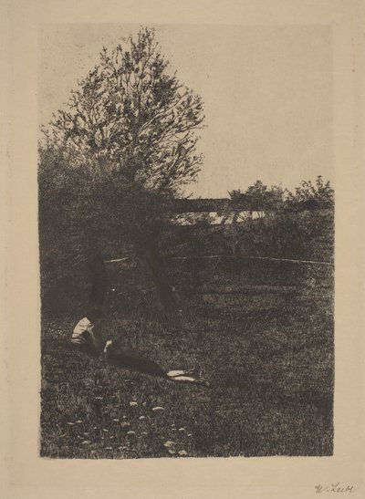 Eng med børn af Wilhelm Maria Hubertus Leibl