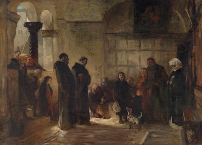Luthers indtog i klosterskolen af Wilhelm Lindenschmit der Jüngere