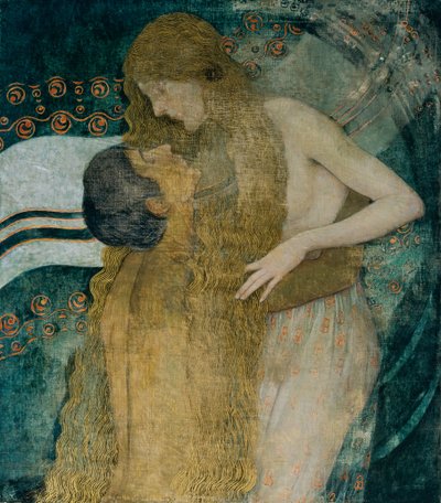 Omfavnelsen, ca. 1905. af Wilhelm List