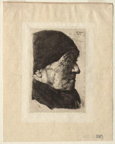 Overhoved for en Bonde af Wilhelm Maria Hubertus Leibl