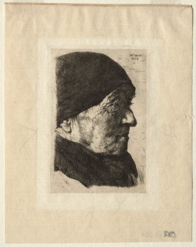 Overhoved for en bonde, 1874. af Wilhelm Maria Hubertus Leibl
