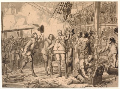 Chr. 4. på "Trefoldigheden" af Wilhelm Marstrand