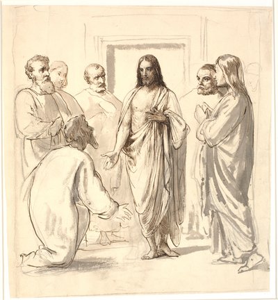 Christus og den vantro Thomas af Wilhelm Marstrand