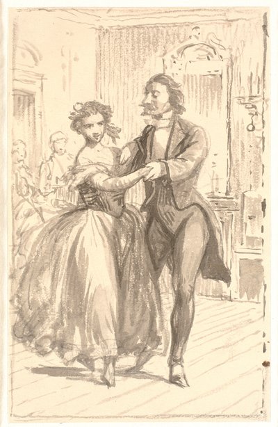 Det første par til bal af Wilhelm Marstrand