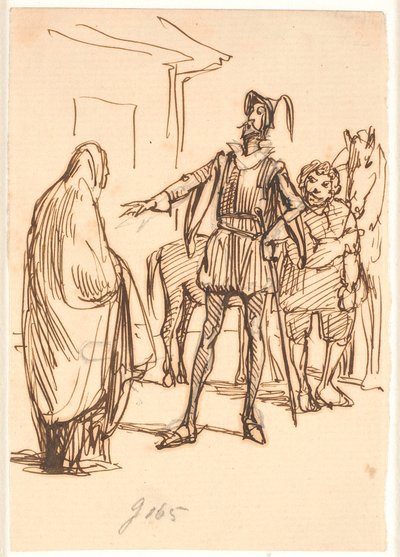 Don Quijote af Donna Rodriguez af Wilhelm Marstrand