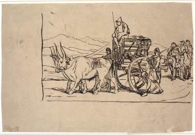 Don Quixotes hjemrejse i stutterivognen af Wilhelm Marstrand