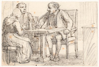 En afbrydelse i måltidet hos bønderne af Wilhelm Marstrand
