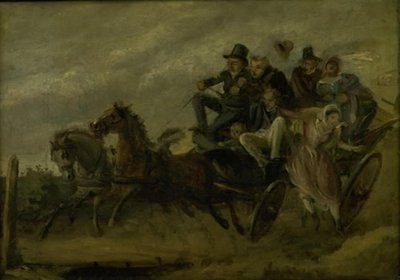 Afsnit fra Ludvig Holberg: Rejsen til det mirakuløse forår af Wilhelm Marstrand