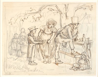 Et uheld på skomagerfamiliens skovtur af Wilhelm Marstrand