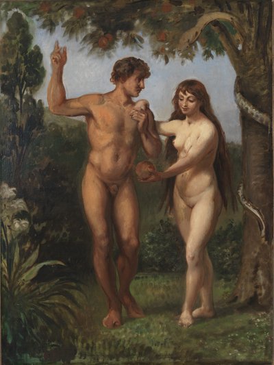Eva frister Adam af Wilhelm Marstrand