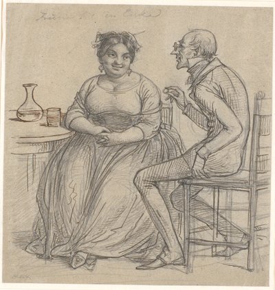 "Frieri til en enke" af Wilhelm Marstrand