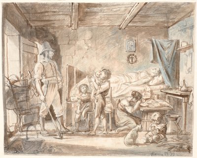 Hjemkomsten til de moderløse af Wilhelm Marstrand