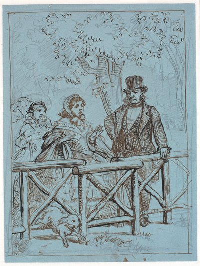 Krinolinens besværligheder af Wilhelm Marstrand