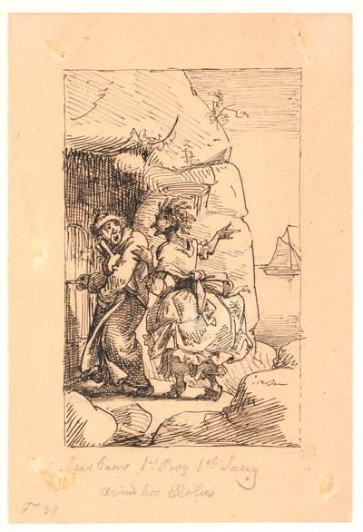 "Per Paars 1. bog 1. sang. Avind hos Æolus af Wilhelm Marstrand