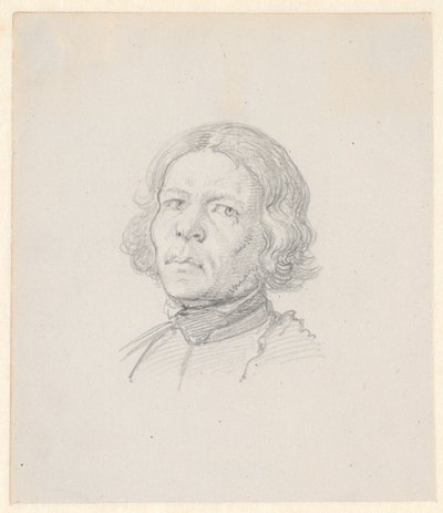Portræthoved, svensk bonde af Wilhelm Marstrand