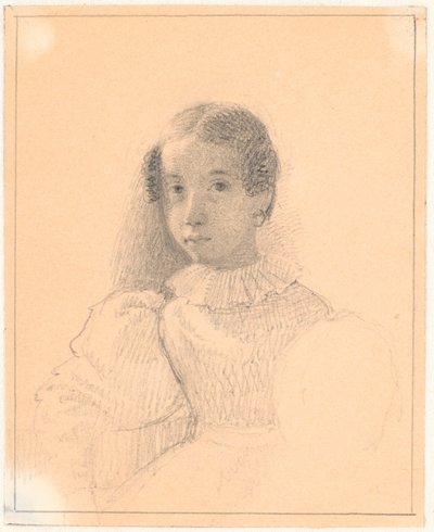 Portræt af Adelaide Emilie Waagepetersen af Wilhelm Marstrand