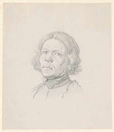 Portræthoved, svensk bonde af Wilhelm Marstrand